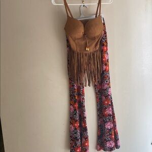 HIPPIE COSTUME SPIRIT OF HALLOWEEN SZ S